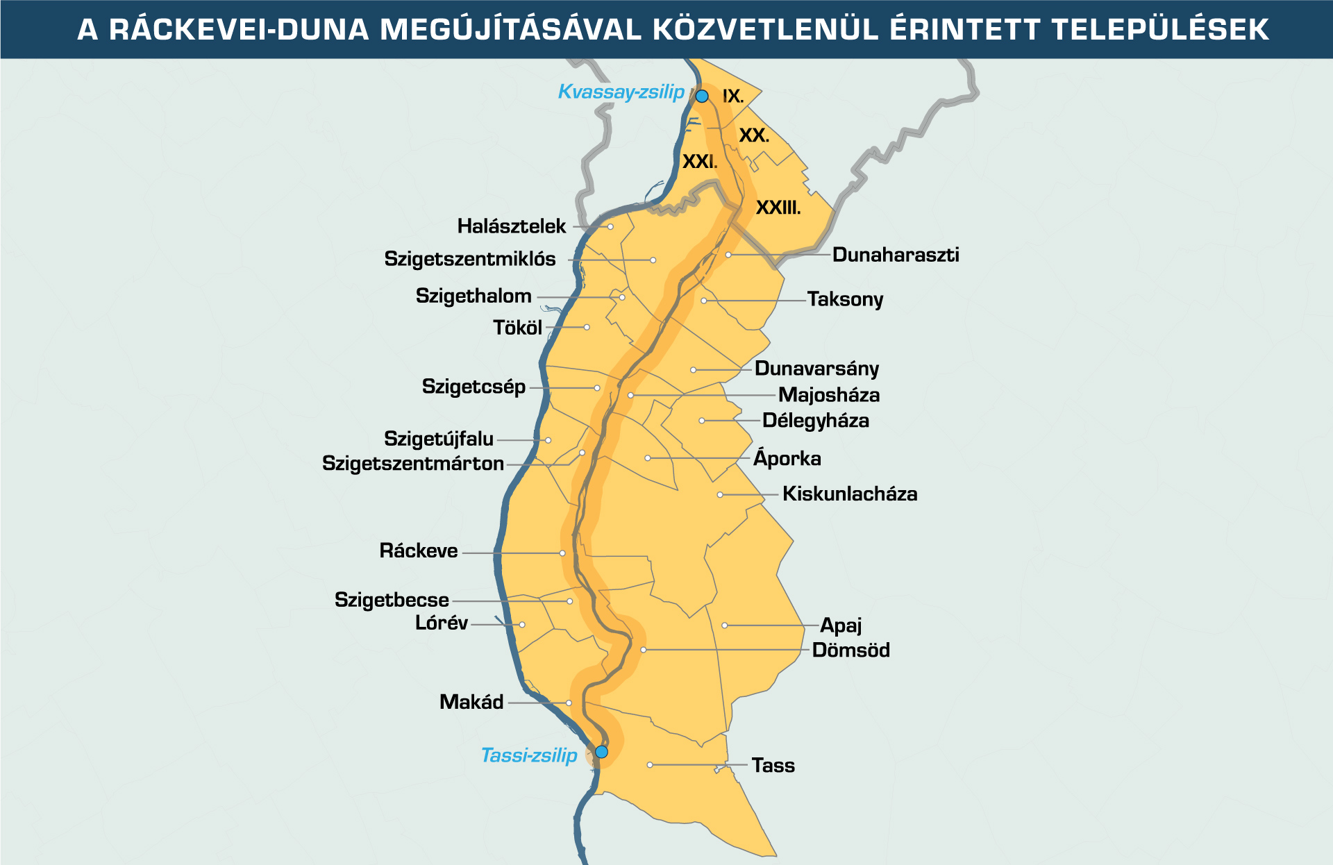 Ráckevei (Soroksári)-Duna térkép